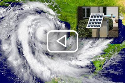 hurricane background with embedded hurricane equipment image